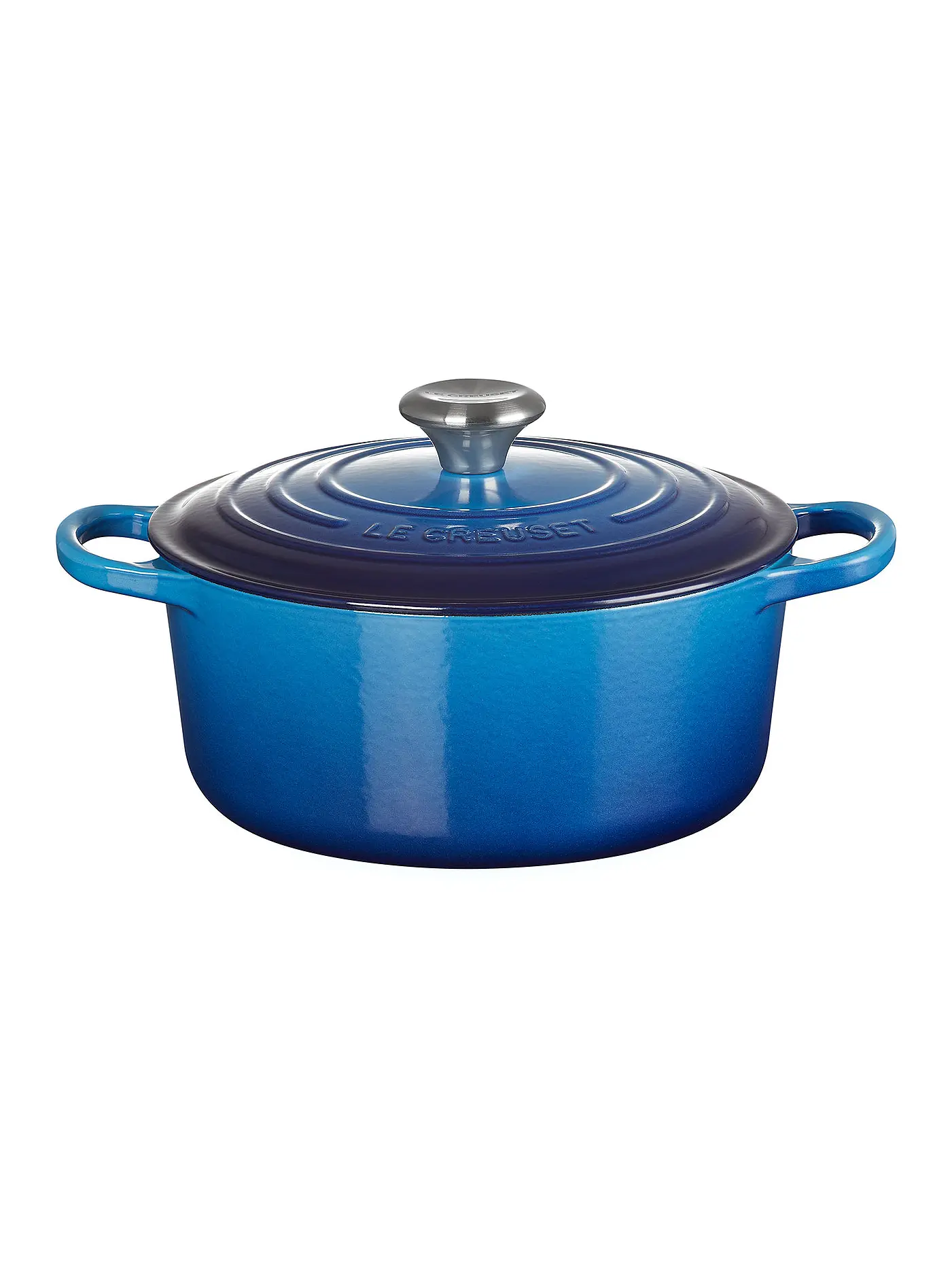 LE CREUSET | Bräter rund 24cm/4,2l SIGNATURE Azure | 